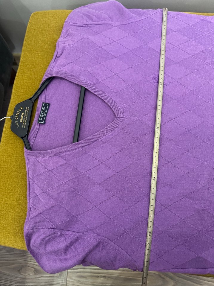 Sabri Özel Desenli Lila Erkek Süveter - Görsel 5