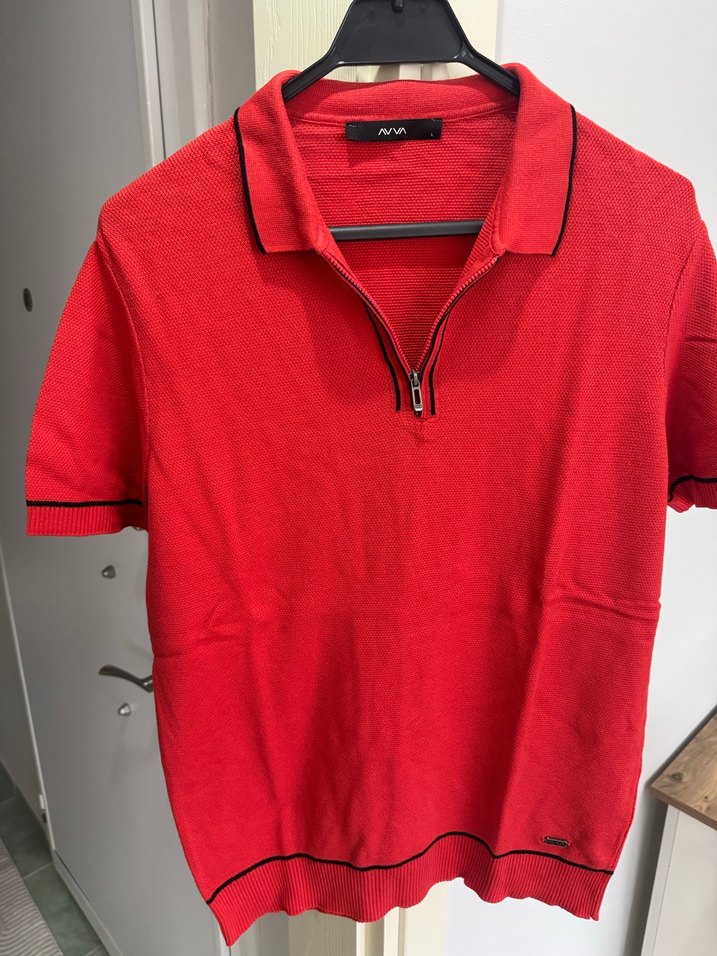 Avva Fermuarlı Polo Yaka T-Shirt - Görsel 2