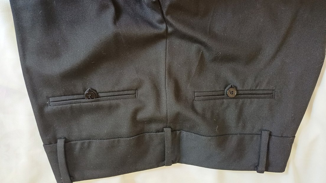 Siyah Midi Kumaş Kadın Pantolon - Görsel 2