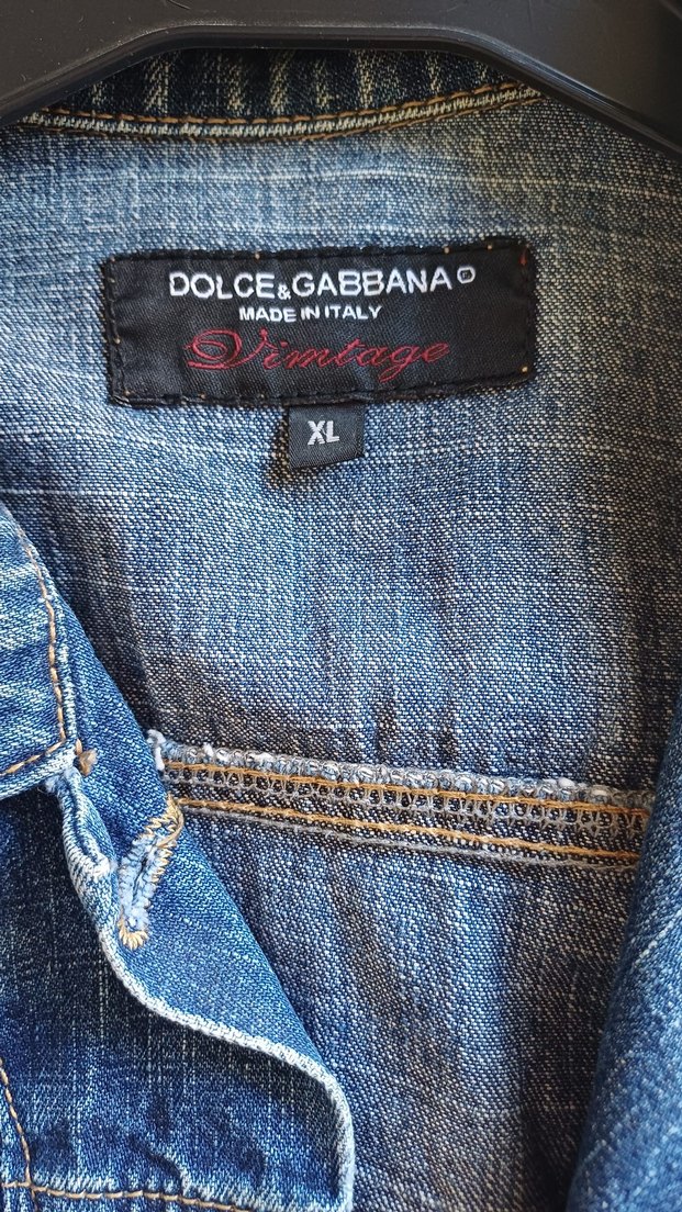 Lacivert Baskılı Kadın Denim Ceket - Görsel 3