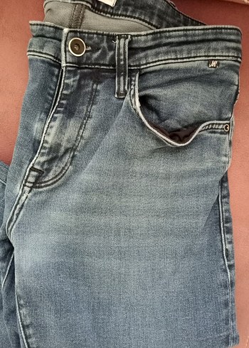 Erkek Mavi Denim Dar Kesim Kot Pantolon - Görsel 4