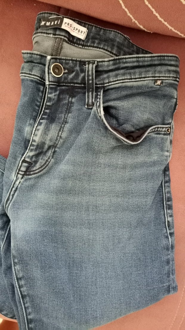 Erkek Mavi Denim Dar Kesim Kot Pantolon - Görsel 4