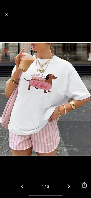 Beyaz oversize tshirt