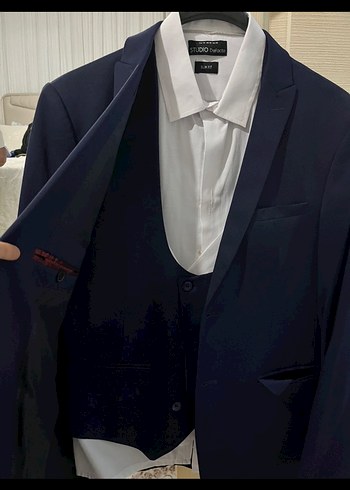 Düğmeli Lacivert Erkek Ceket, Normal Kesim - Görsel 2