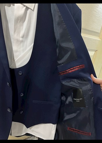 Düğmeli Lacivert Erkek Ceket, Normal Kesim - Görsel 3