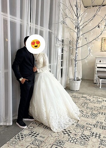 diğer Beden beyaz Renk Gelinlik/tesettür gelinlik