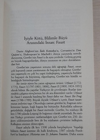 Beden Faust - Johann Wolfgang von Goethe