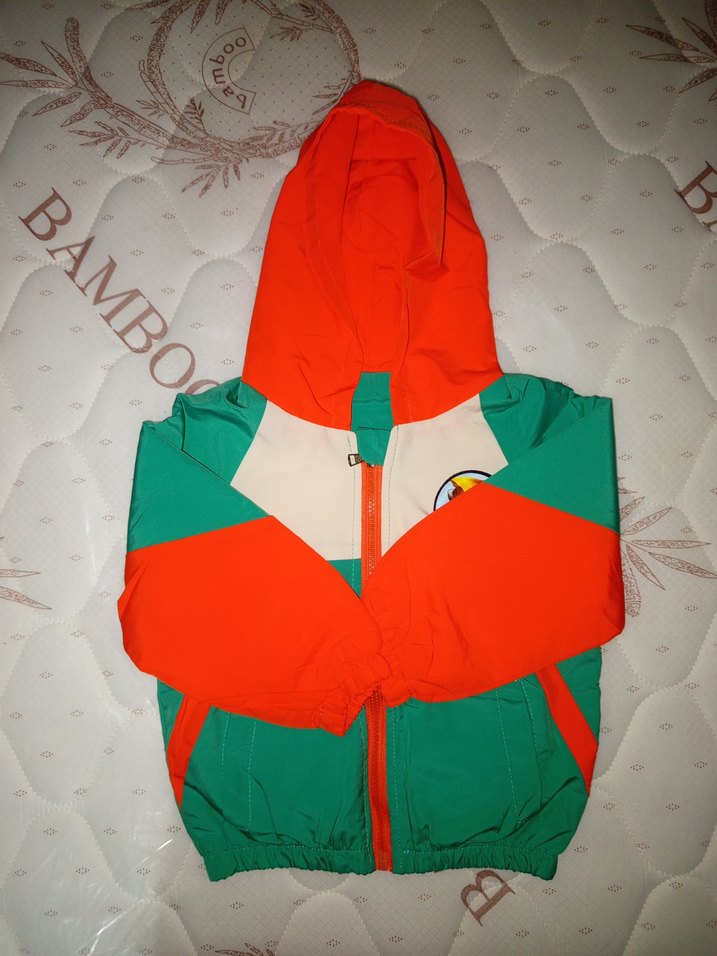 Renkli Kapüşonlu Fermuarlı Unisex İşıklı Çocuk Ceketi - Görsel 2