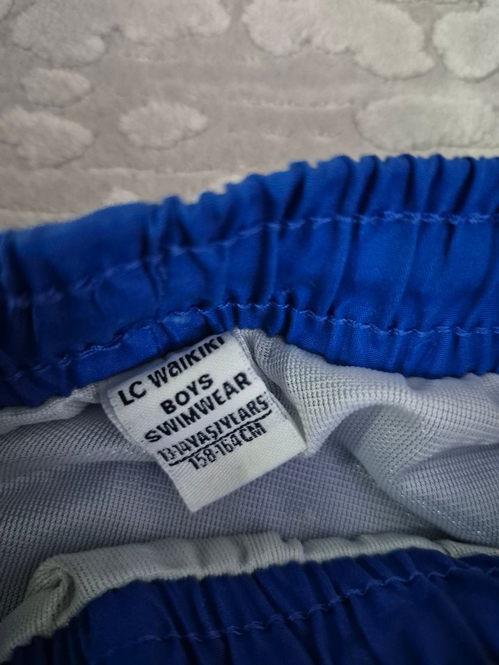 Erkek Mavi Mini deniz Şortu/ erkek Mavi mayo 13/14 yaş - Görsel 2