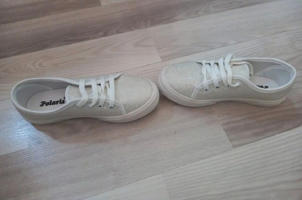 Kız Çocuk beyaz ayakkabı - Görsel 4