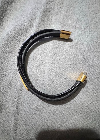 Erkek Altın Renk Biker Bileklik - Görsel 4