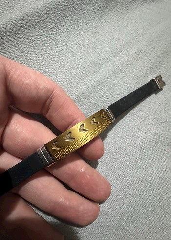 Altın Renkli Erkek Biker Bileklik %100 Çelik - Görsel 3