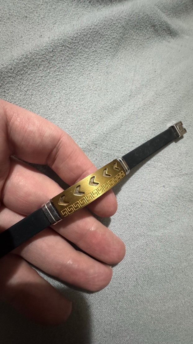 Altın Renkli Erkek Biker Bileklik %100 Çelik - Görsel 3