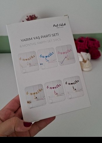 Beden Renk Pembe 1/2 Yaş Partisi Süsleri