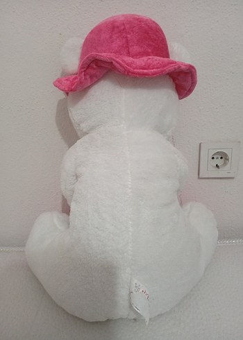 Pembe Şapkalı Peluş Ayı Oyuncağı - Görsel 4