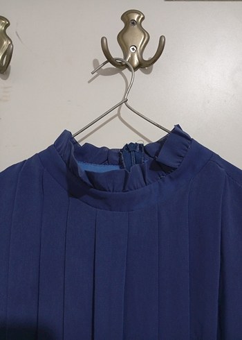 Uzun petrol mavisi abiye - Görsel 12