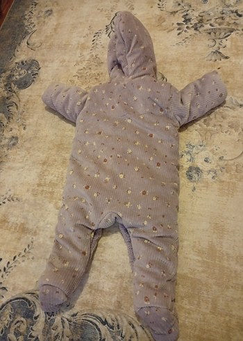 Düğmeli desenli Bebek Kız Tulumu - Görsel 2