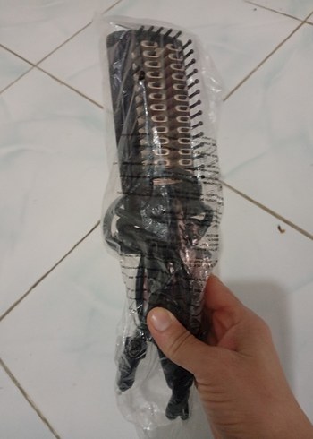 Gri Saç Düzleştirici Fırça - Görsel 4