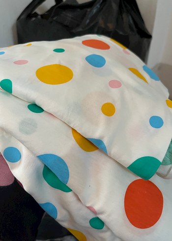 Pastel Renkli Puantiyeli kumaş - Görsel 2