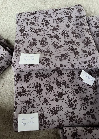 Mor ve  Çiçek Desenli kumaş paketi - Görsel 2