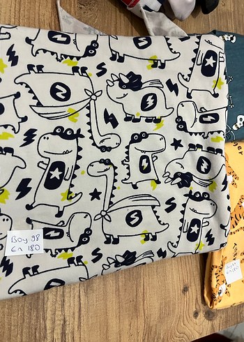 Erkek çocuk desenli 3 parça kumaş - Görsel 2