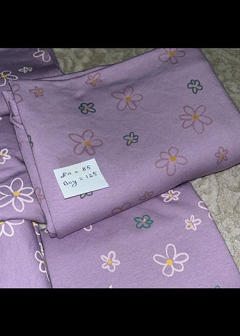 Mor Çiçek Desenli parça kumsş - Görsel 2
