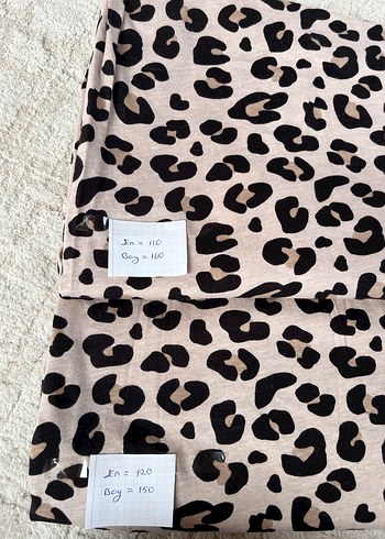 2 parça leopar kumaş penye - Görsel 2