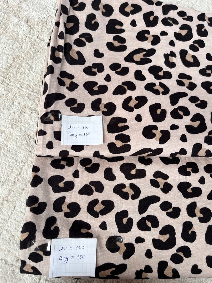 2 parça leopar kumaş penye - Görsel 2