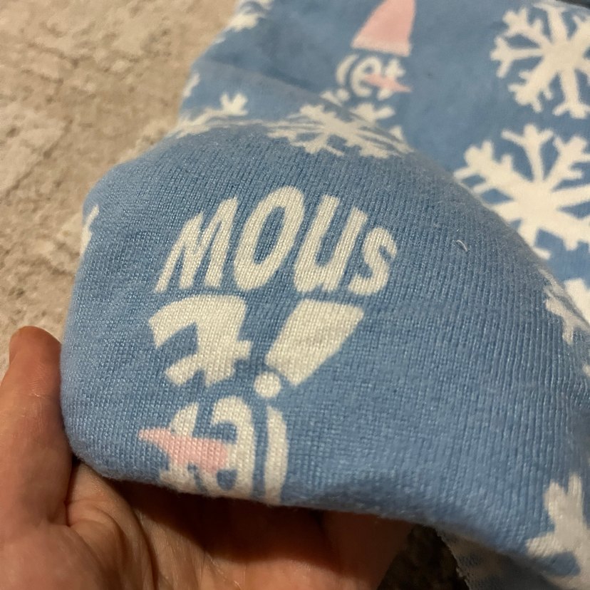 Mavi Baskılı Kar Desenli  yumoş kumaş paketi - Görsel 4