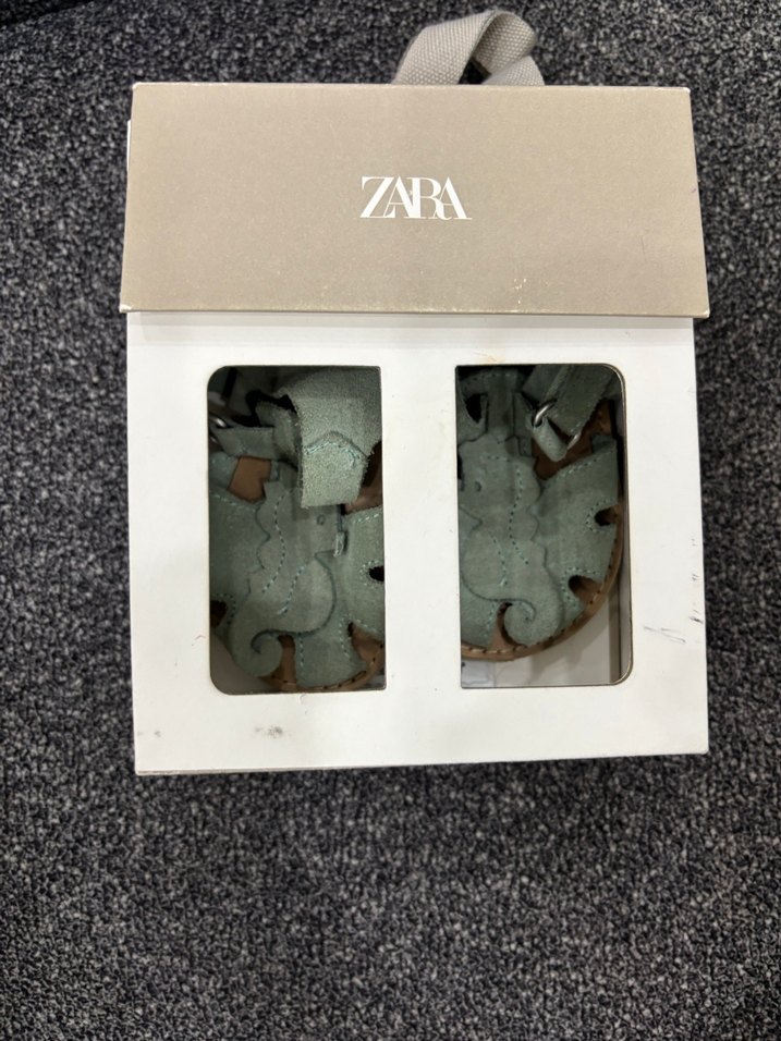 Yeşil Süet unisex Çocuk Sandaleti - Görsel 3