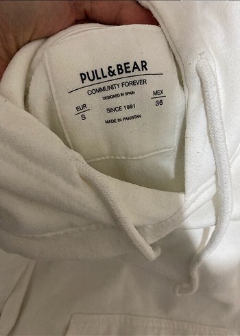 s Beden Beyaz Kadın Sweatshirt