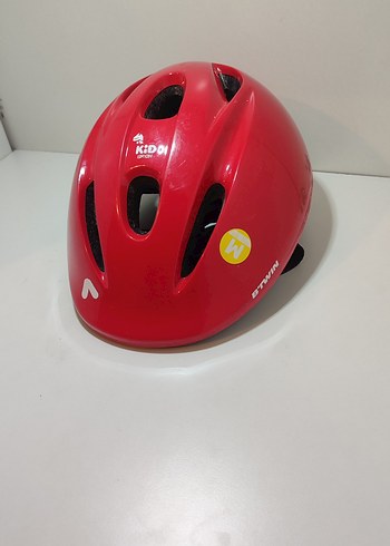 Kırmızı Biker bisiklet Kaskı Velcro - Görsel 2