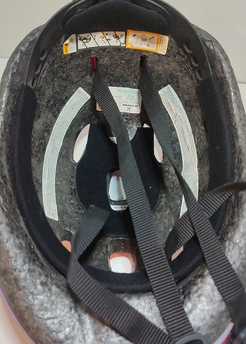 Kırmızı Biker bisiklet Kaskı Velcro - Görsel 5