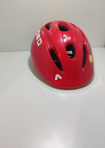 Kırmızı Biker bisiklet Kaskı Velcro - Görsel 3