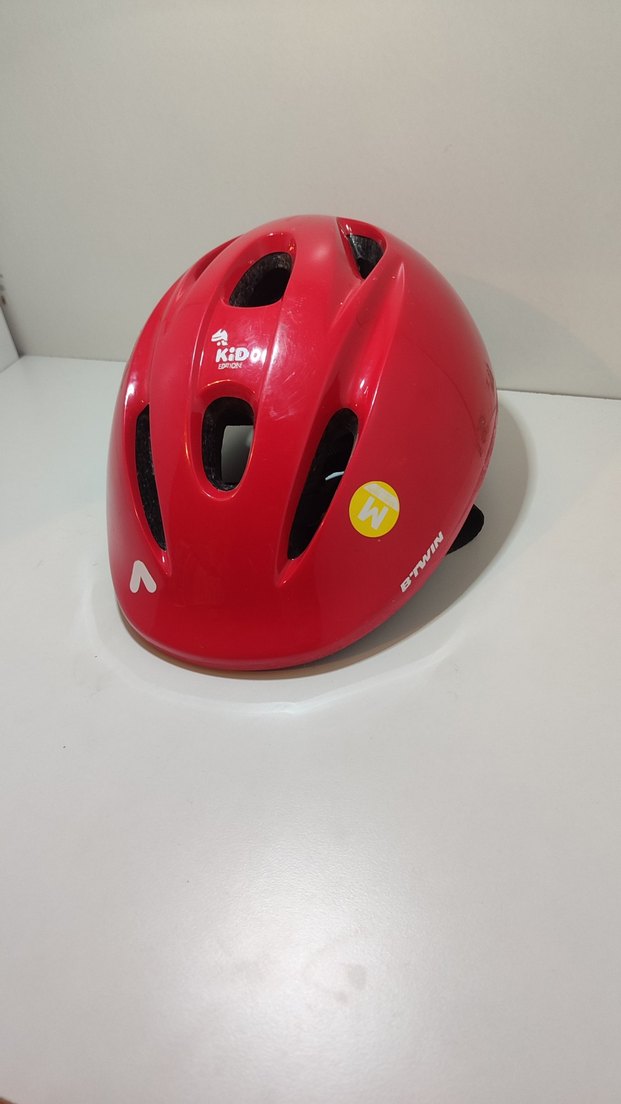 Kırmızı Biker bisiklet Kaskı Velcro - Görsel 2