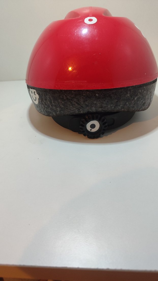 Kırmızı Biker bisiklet Kaskı Velcro - Görsel 4