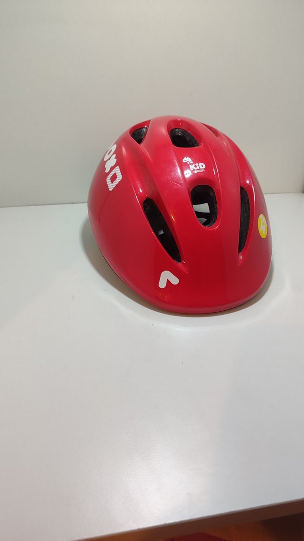 Kırmızı Biker bisiklet Kaskı Velcro - Görsel 3