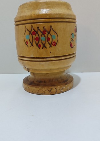 Eski Antika Vintage Ahşap Havan - Görsel 2