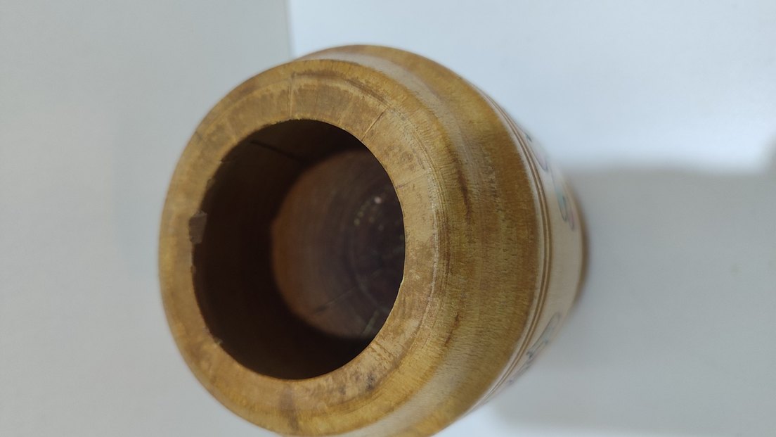 Eski Antika Vintage Ahşap Havan - Görsel 4