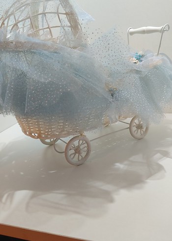 Baby Shower Bebek Arabası Çikolata Sunumu - Görsel 4