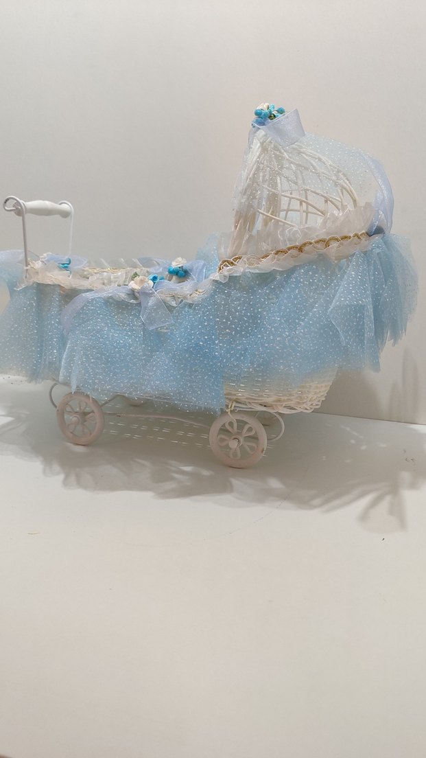 Baby Shower Bebek Arabası Çikolata Sunumu - Görsel 2