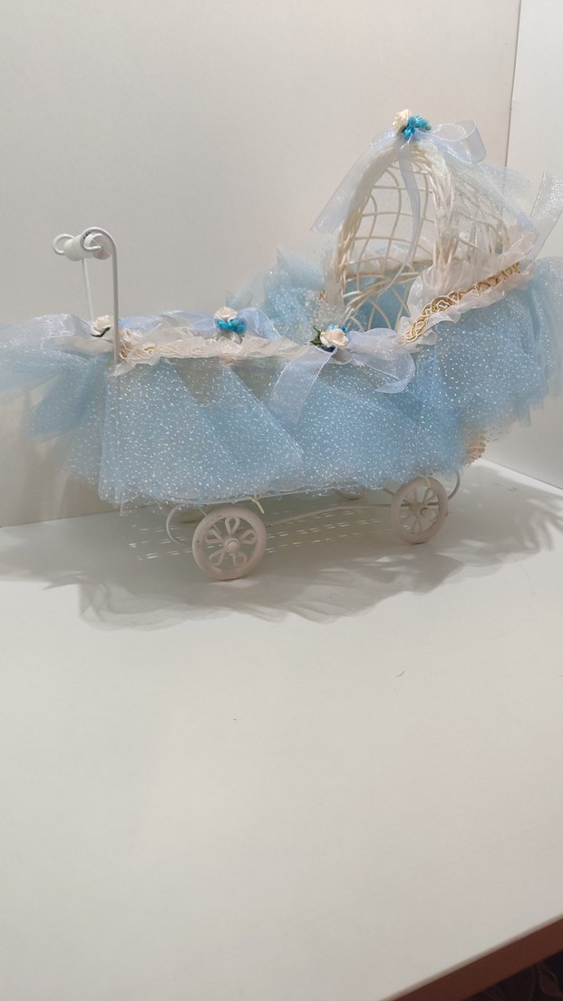 Baby Shower Bebek Arabası Çikolata Sunumu - Görsel 3