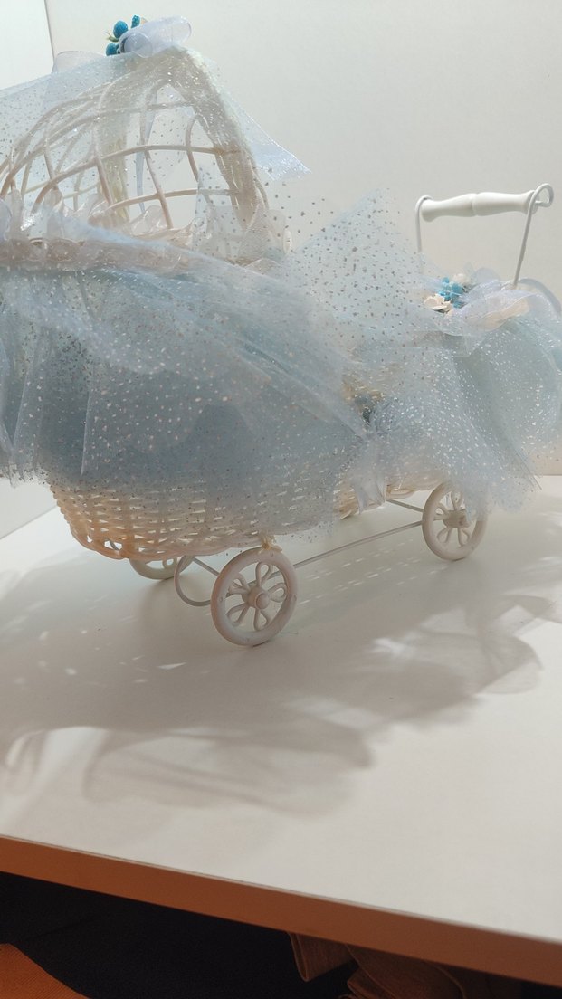 Baby Shower Bebek Arabası Çikolata Sunumu - Görsel 4