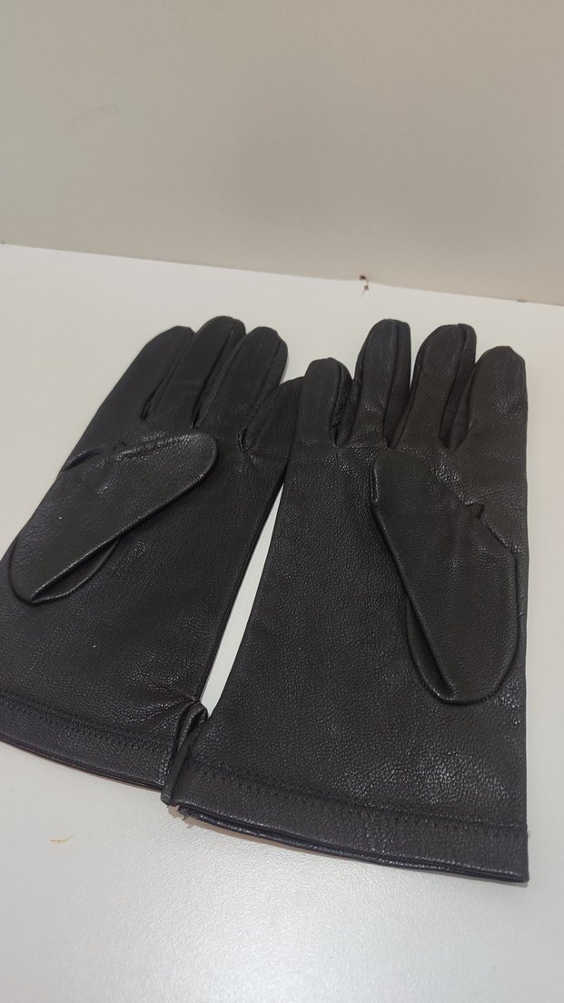 Siyah Deri Biker Eldiveni - Görsel 4