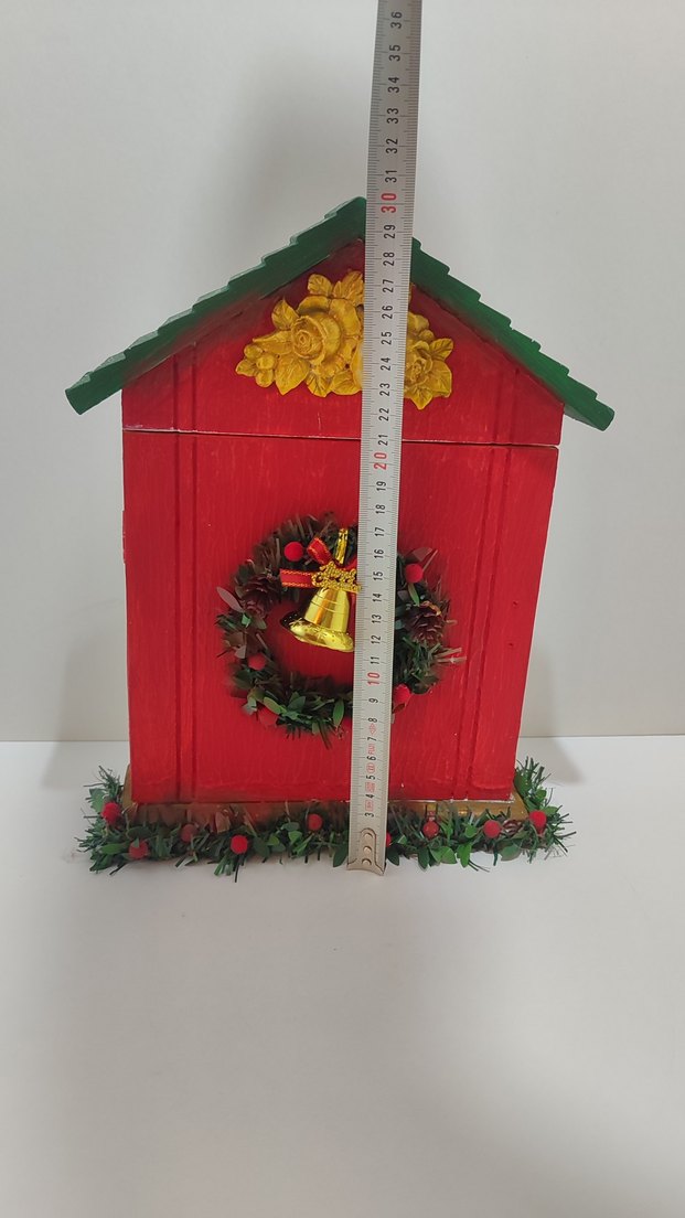 Kırmızı Noel Temalı Dekoratif Figürin Anahtarlık - Görsel 5