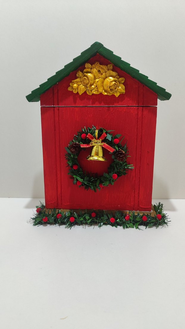 Kırmızı Noel Temalı Dekoratif Figürin Anahtarlık - Görsel 2