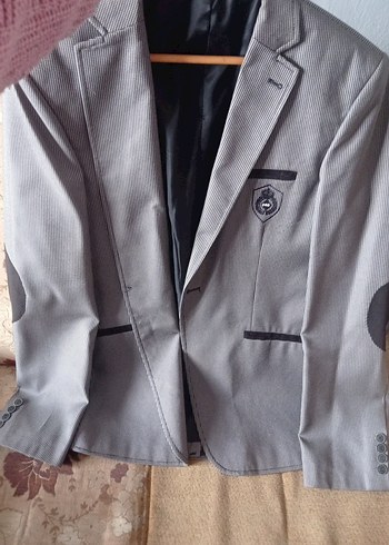Gri Erkek Düğmeli Ceket - Görsel 2