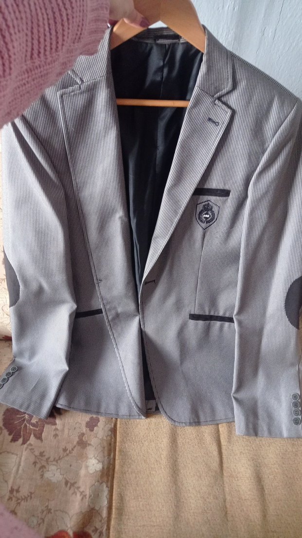 Gri Erkek Düğmeli Ceket - Görsel 2