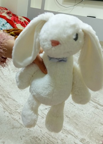 Beyaz Peluş Tavşan Oyuncak - Görsel 2
