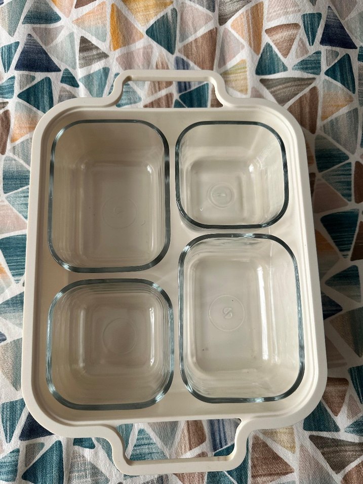 4lü kapaklı cam kahvaltılık seti - Görsel 2